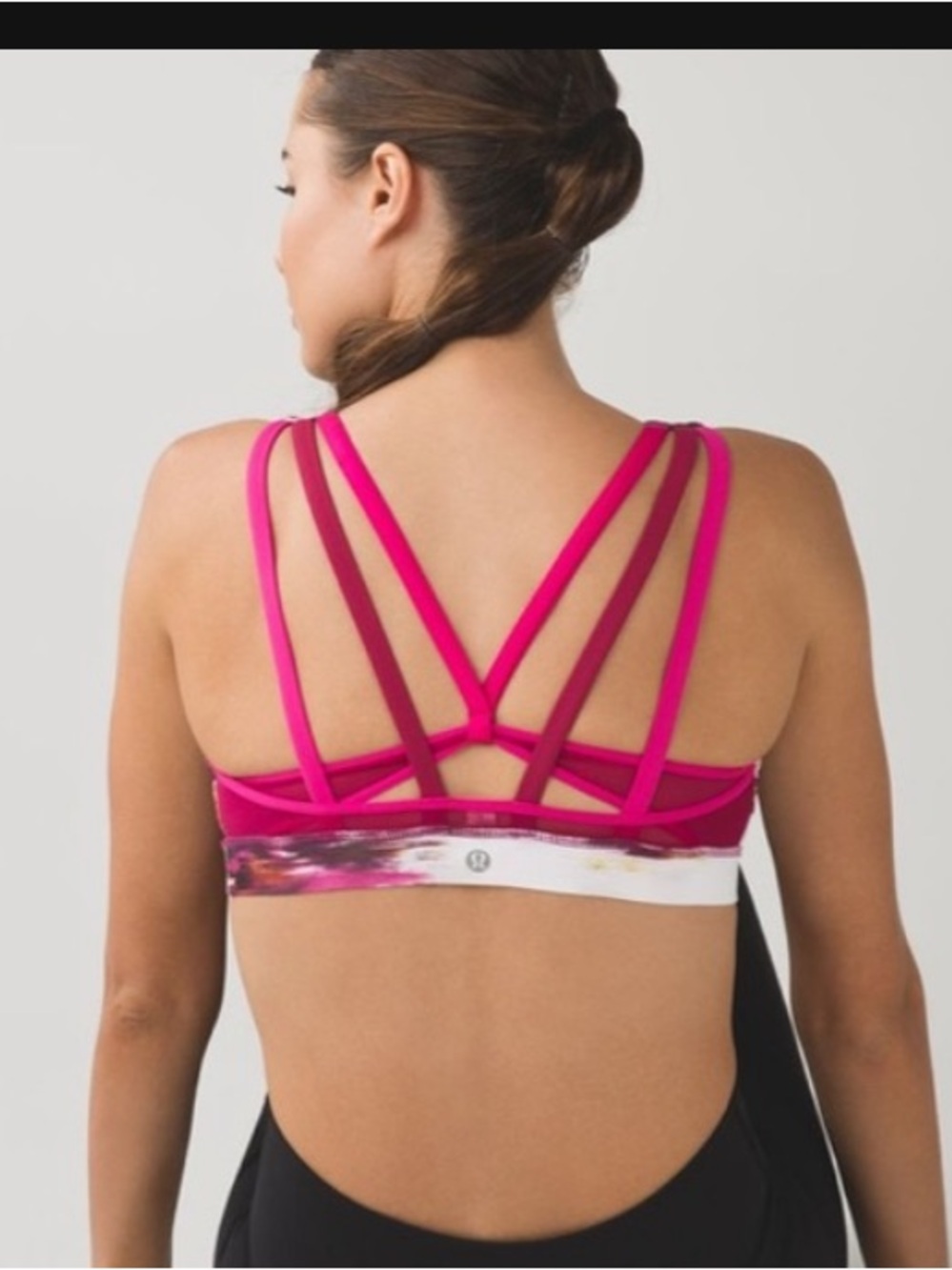 Lululemon Energy Exhale bra sz 10 Berry Rumble Magenta athleisure loungewear